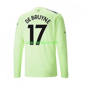 Camisolas de futebol Manchester City De Bruyne 17 Equipamento 3ª 2022/23 Manga Comprida
